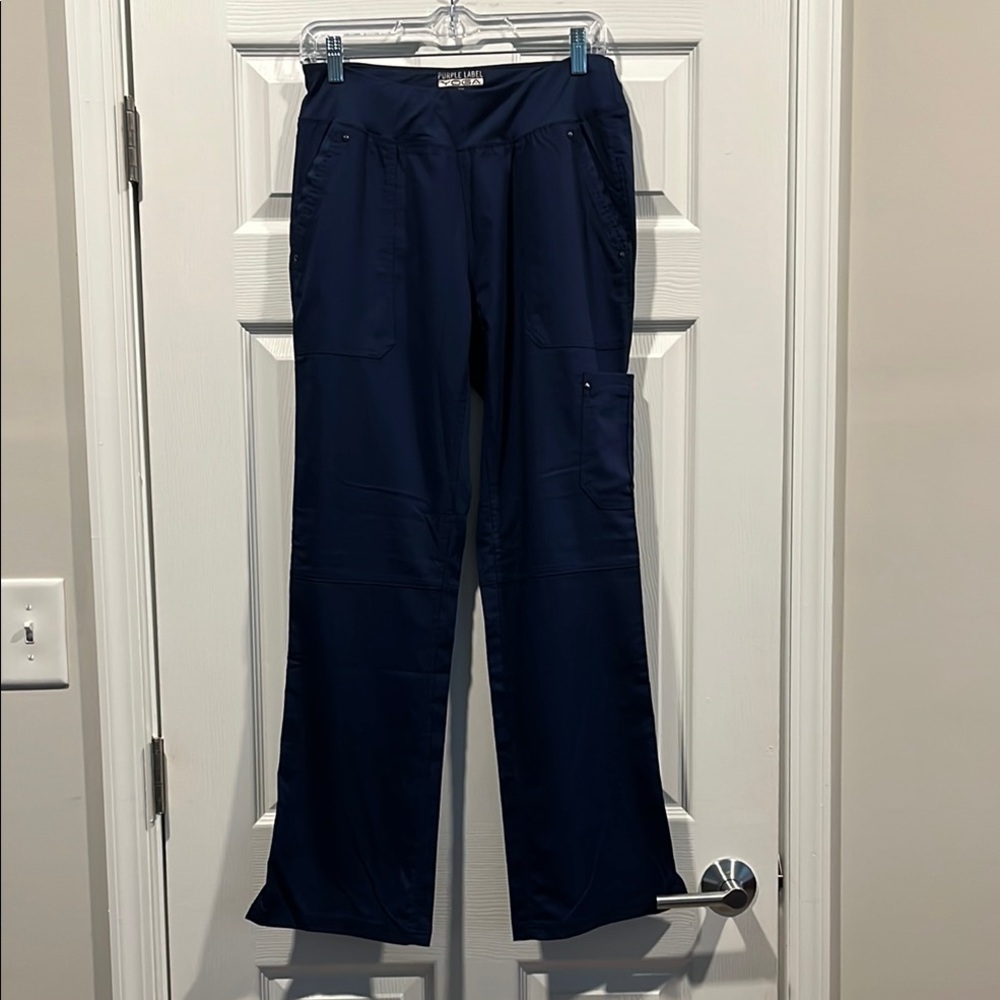 Purple Lable Yoga Helping Hands.‎ Navy Straight Leg Pants. Size S